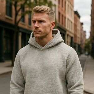 Beautiful cropped hoodies. Available on gray and blue denim.